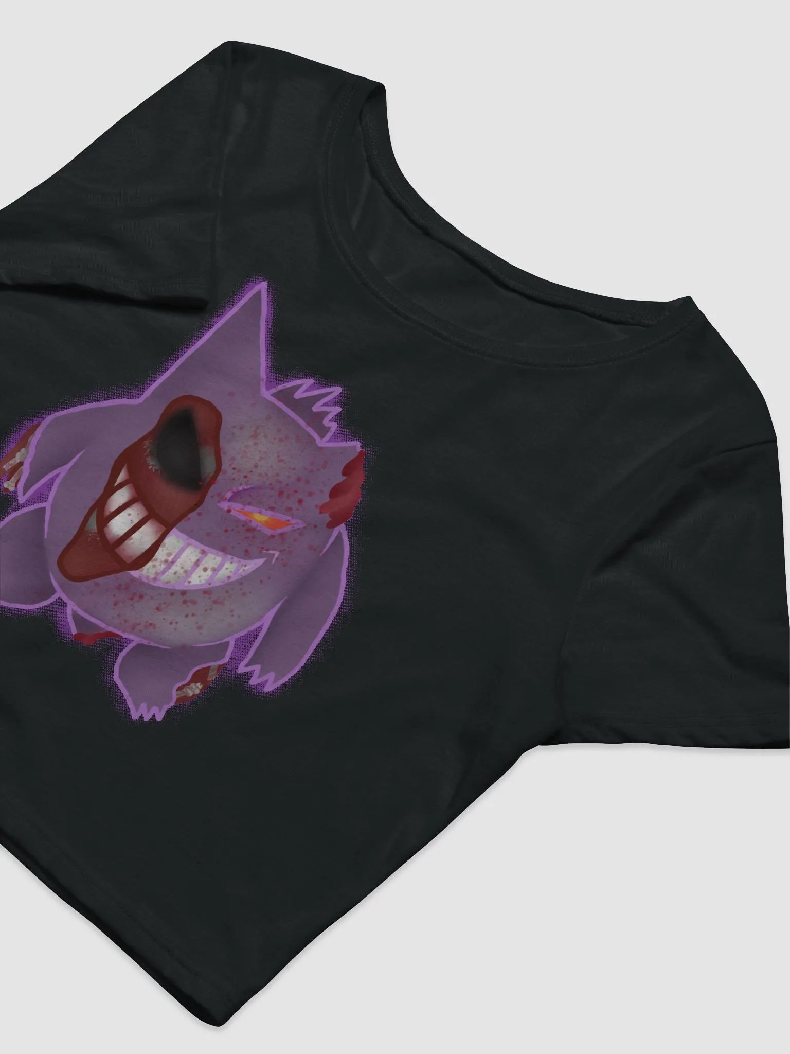 Zombie Gengar Bella+Canvas Crop Baby Tee product image (9)