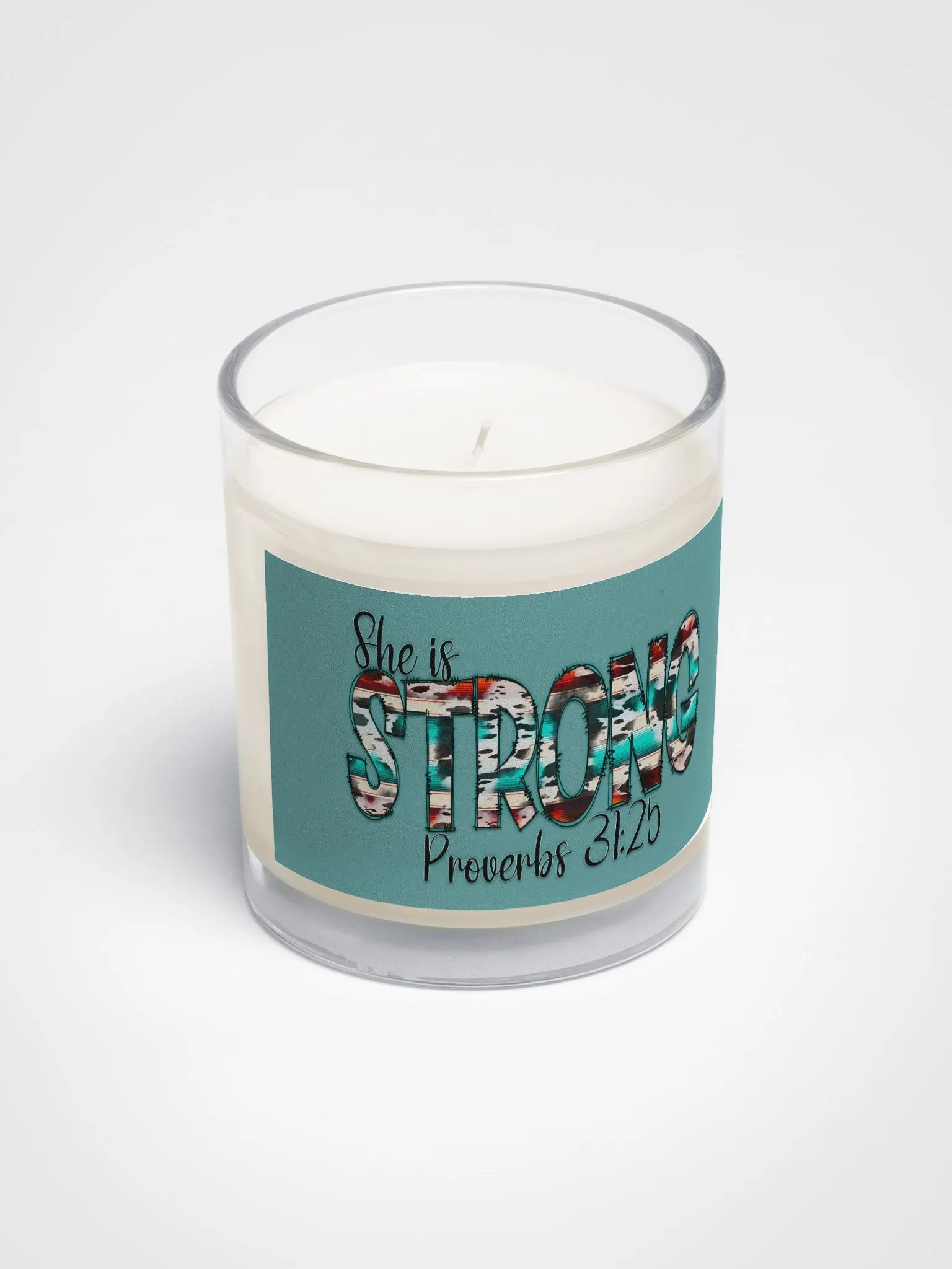 Proverbs 31:25 "She is Strong" Soy Wax Candle product image (3)