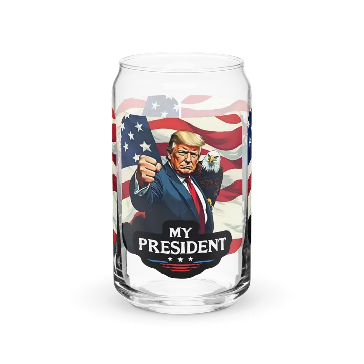 Can-Shaped Glass: Trump, My President, with Eagle product image (2)