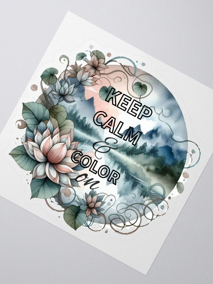 with the ‘KEEP CALM & COLOR ON’ Sticker product image (2)