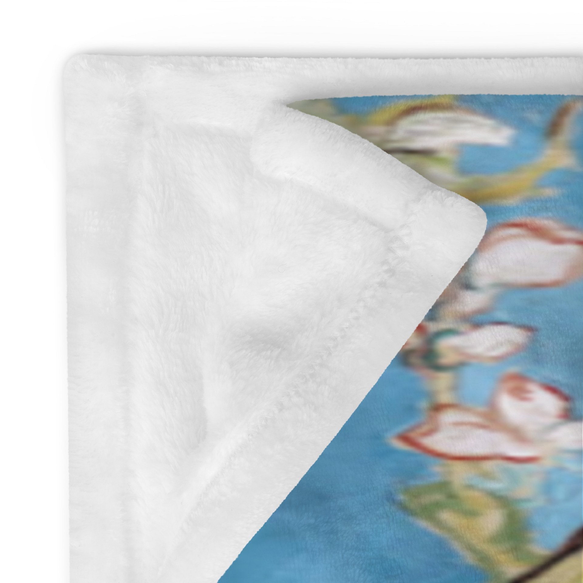 Almond Blossoms Van Gogh All-Over Print Throw Blanket product image (8)
