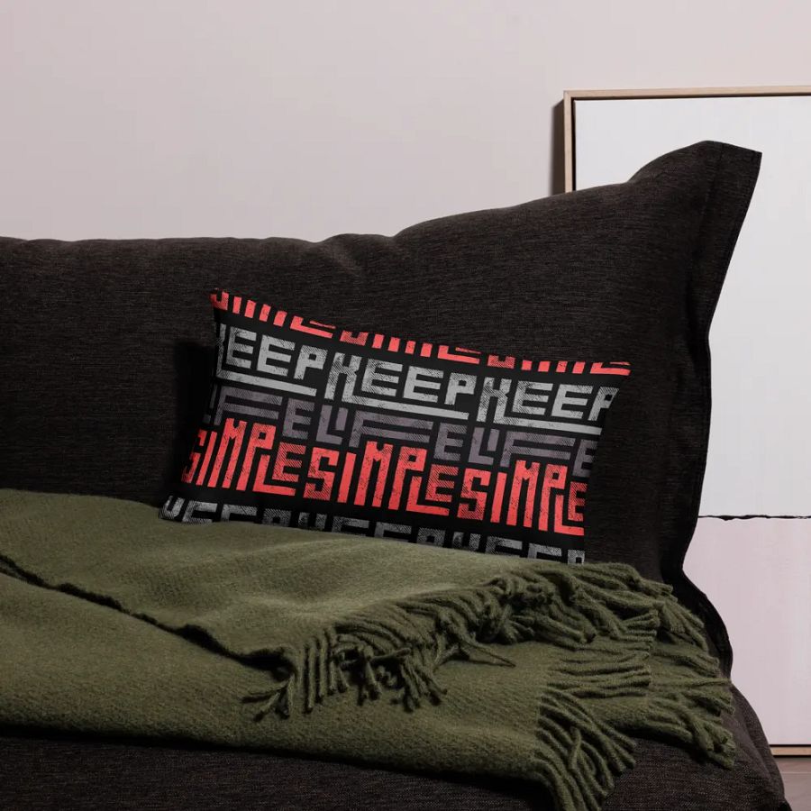 'Keep Life Simple' Premium Pillow Case product image (4)