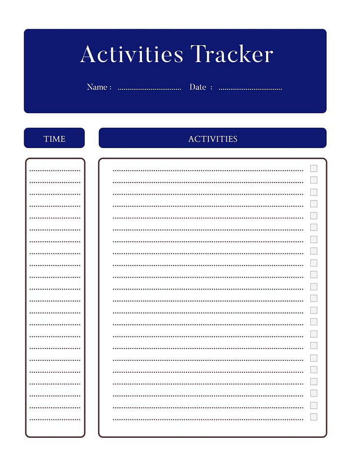 6 Piece Daily Planner Set (Blue) product image (2)