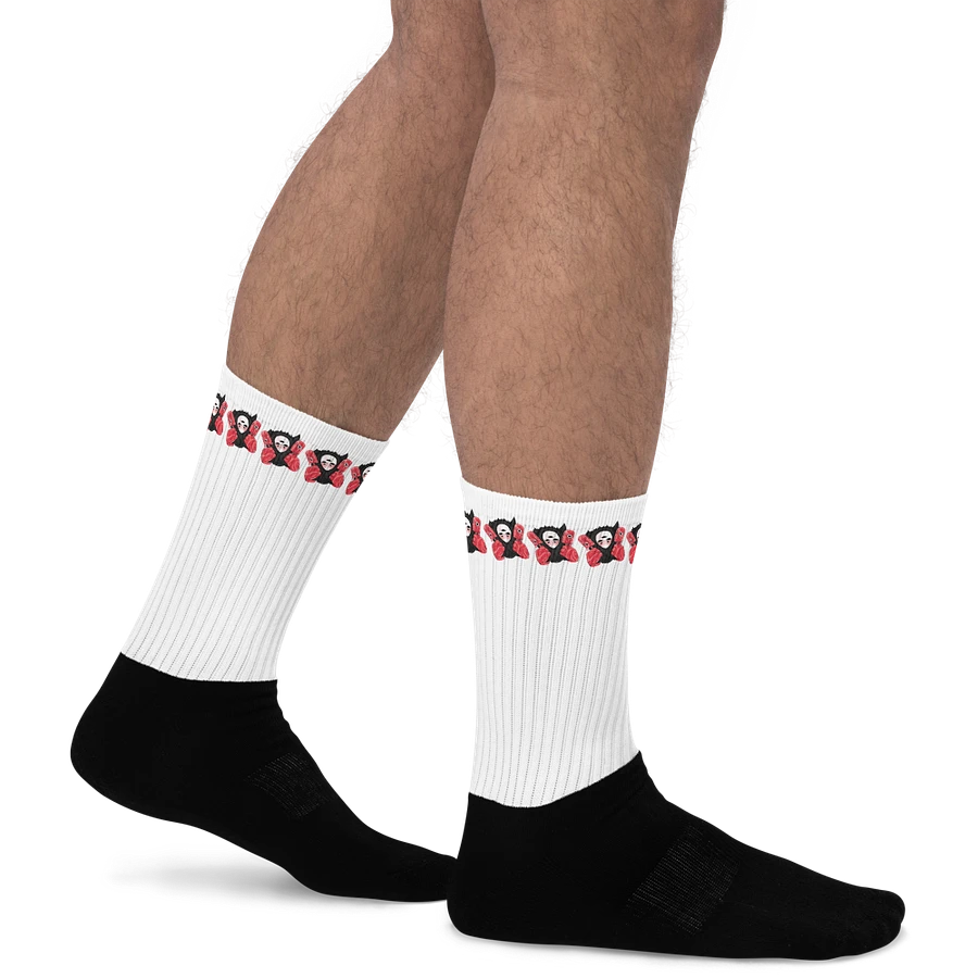 White Visceral Stripe Socks product image (21)