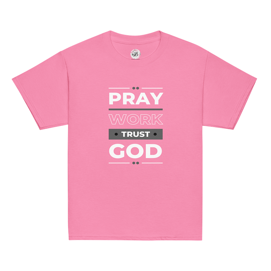 Pray, Work, Trust God Youth Tee product image (17)