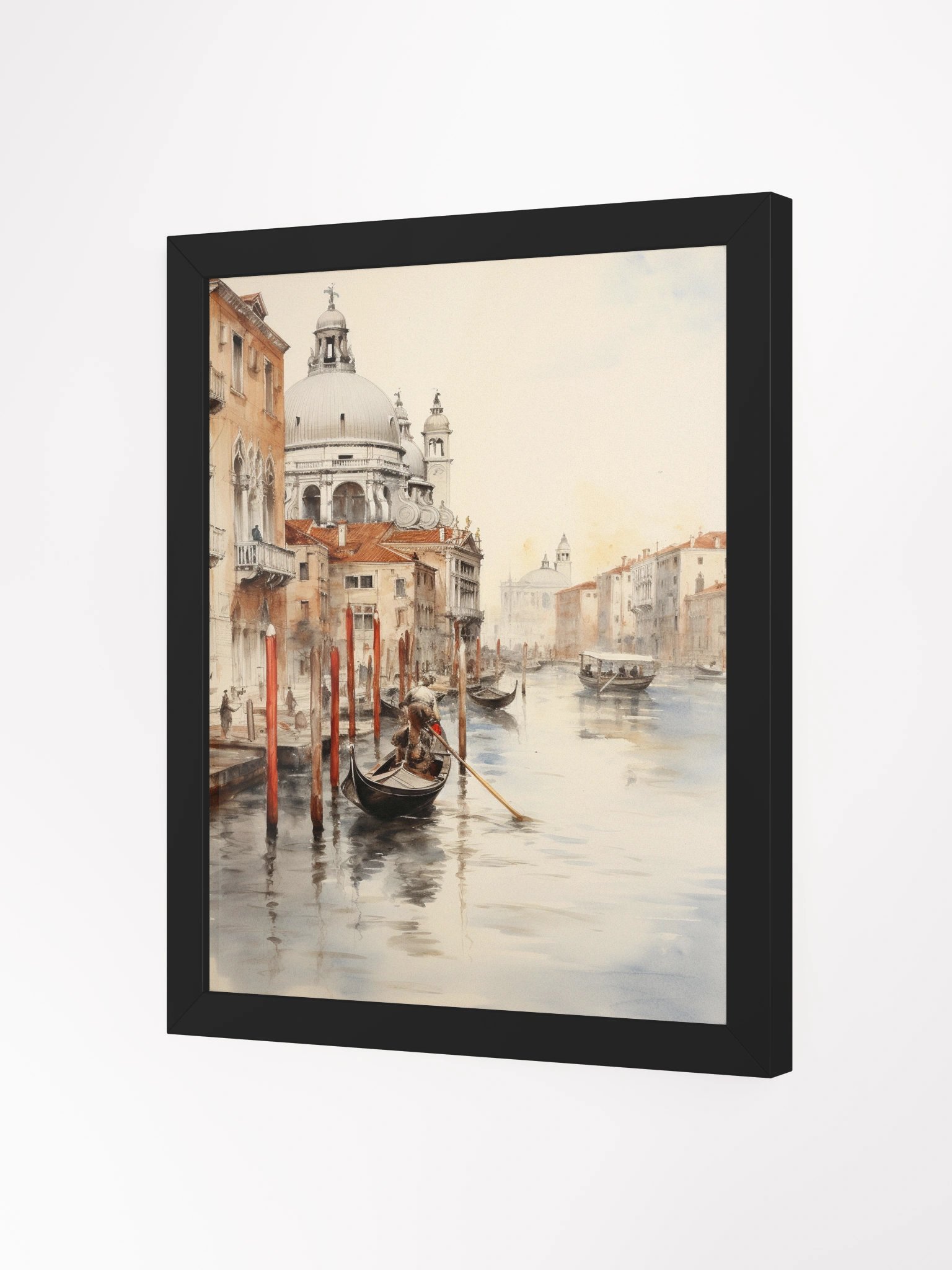 Venetian Morning Framed Art Print | Venice Italy Watercolor product image (7)