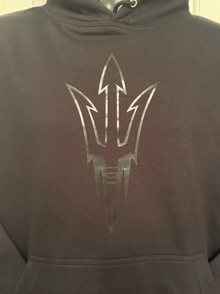 Black on Black Team Logo Hoodie product image (1)