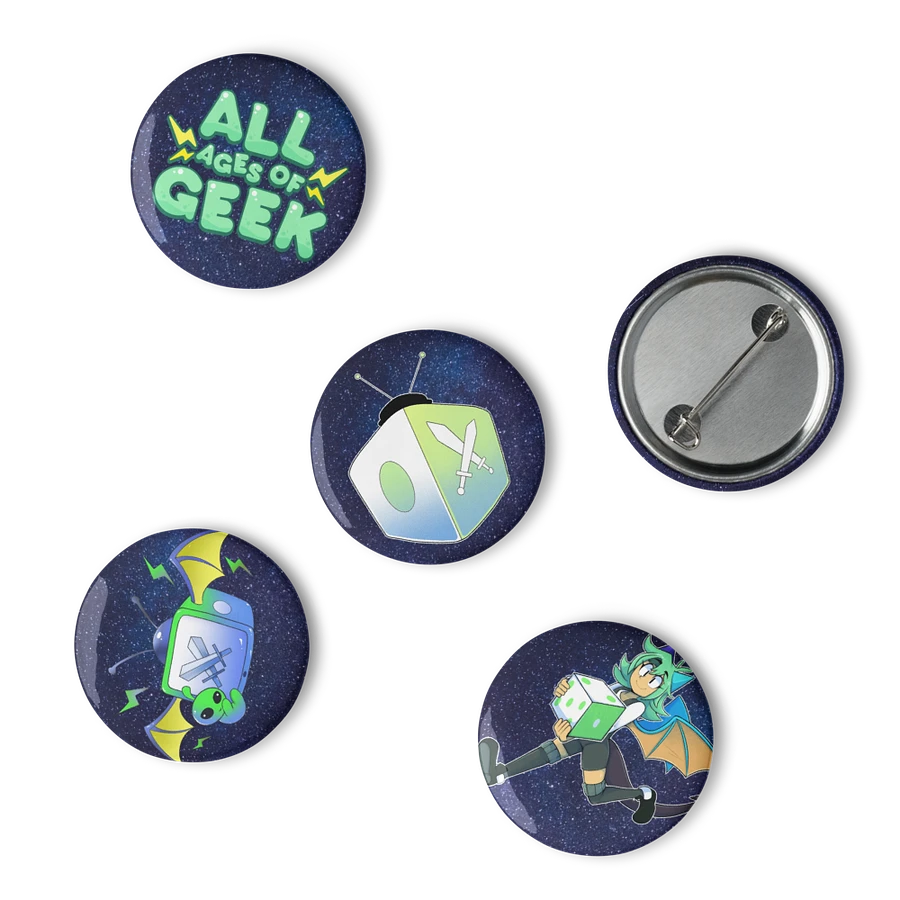 AAOG Set 5 Pin Buttons product image (3)