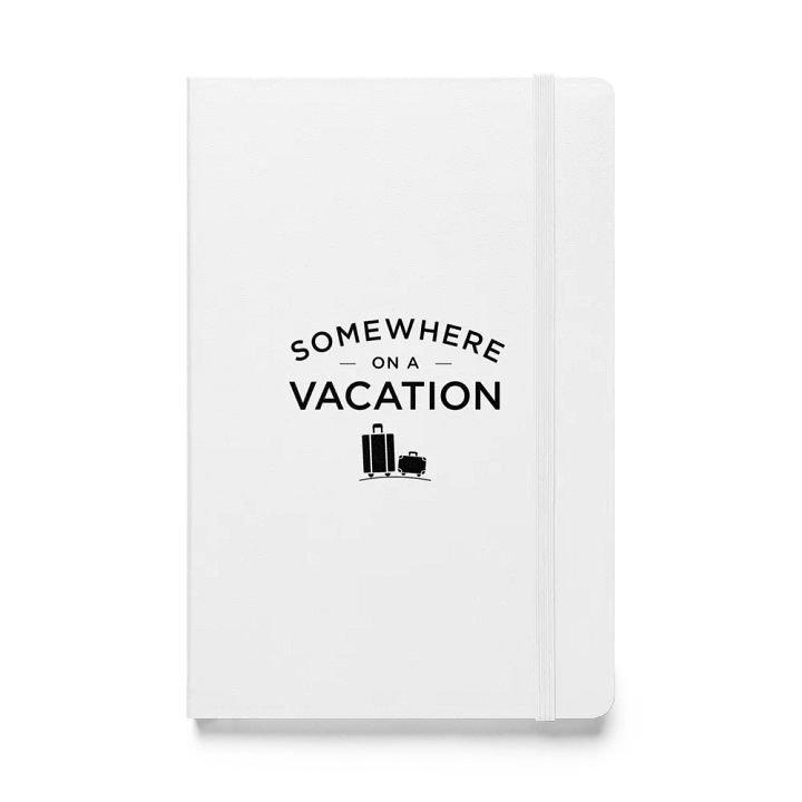 Somewhere on a Vacation Hardcover Bound Notebook | JournalBook - Black product image (1)