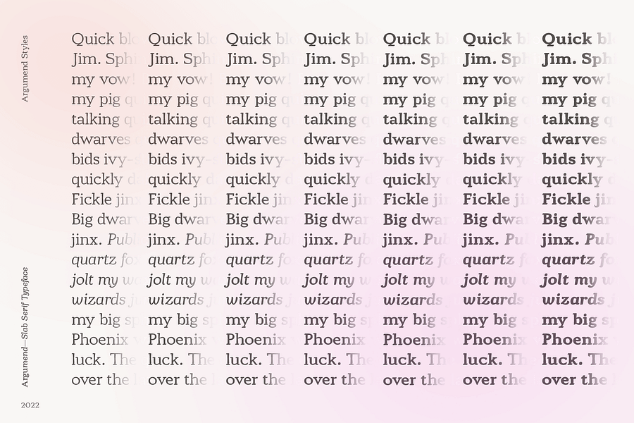 Argumend | A Humanistic Slab Serif Typeface product image (6)