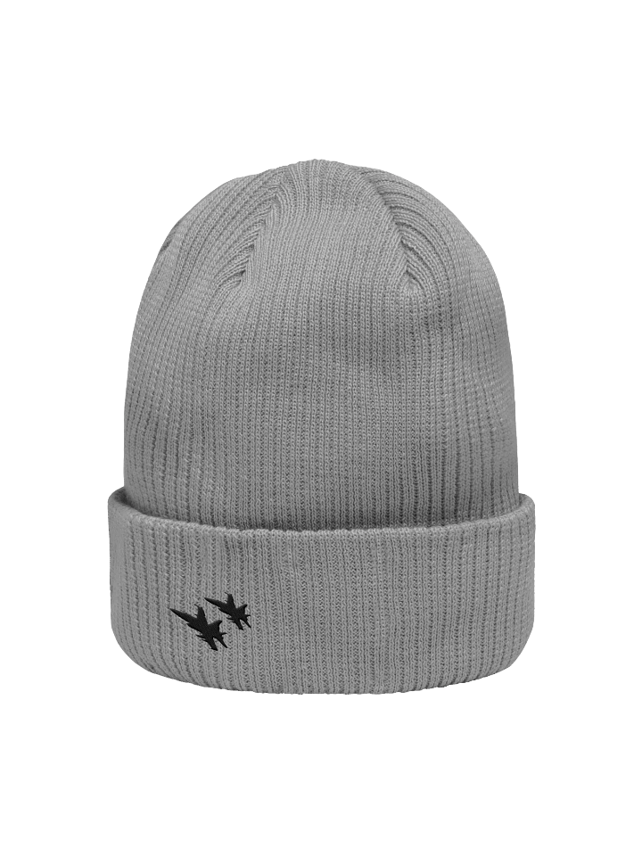 Twin Hornets Logo Beanie, Light Gray product image (2)