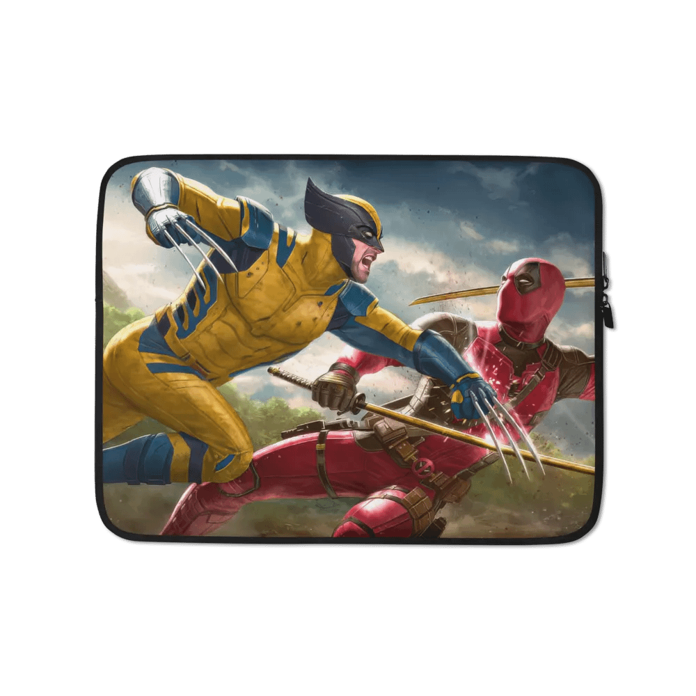 Epic Wolverine & Deadpool Laptop Sleeve product image (1)