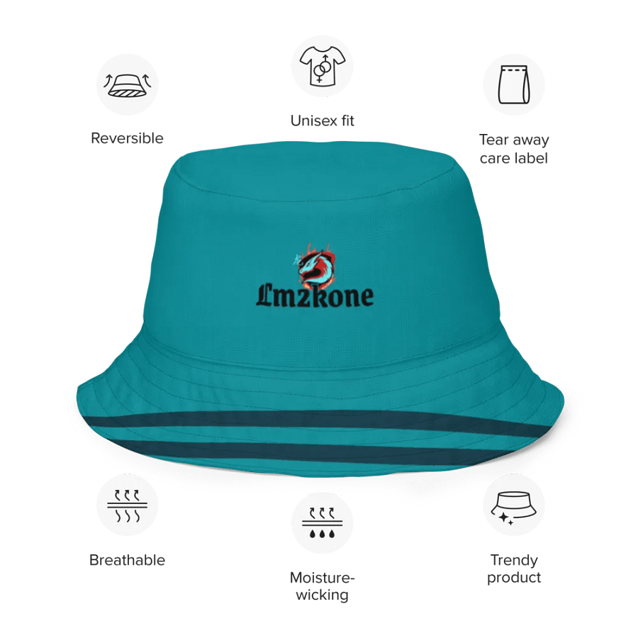 Teal Dreams - Reversible Bucket Hat product image (3)