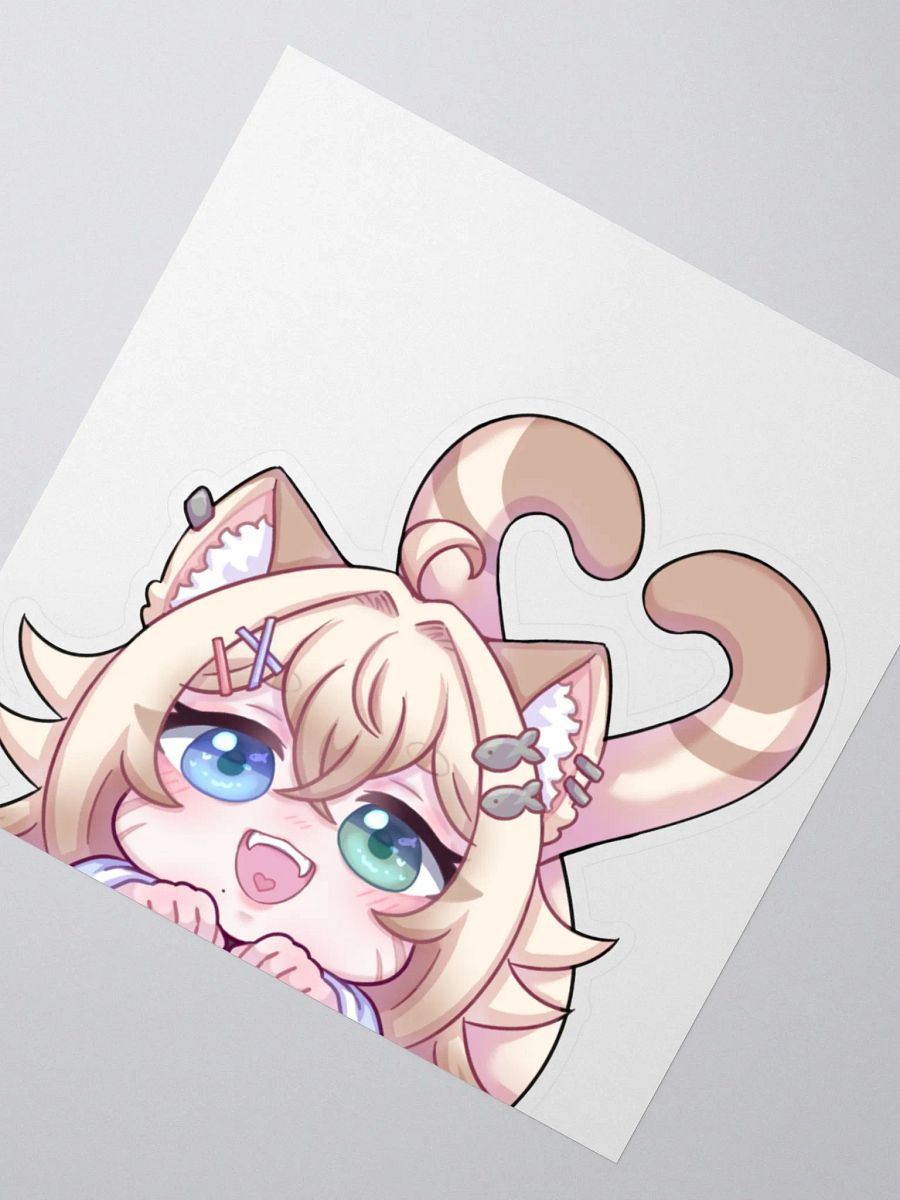 Kitten Peeker Sticker product image (2)
