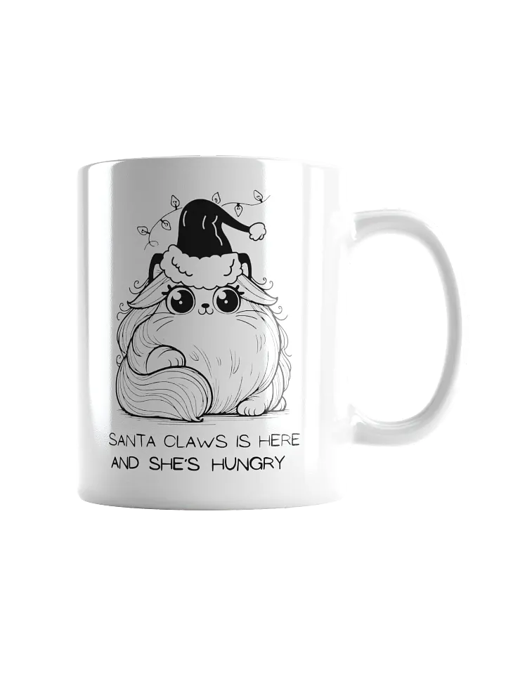 Santa Claws Hungry Cat Christmas Mug product image (1)