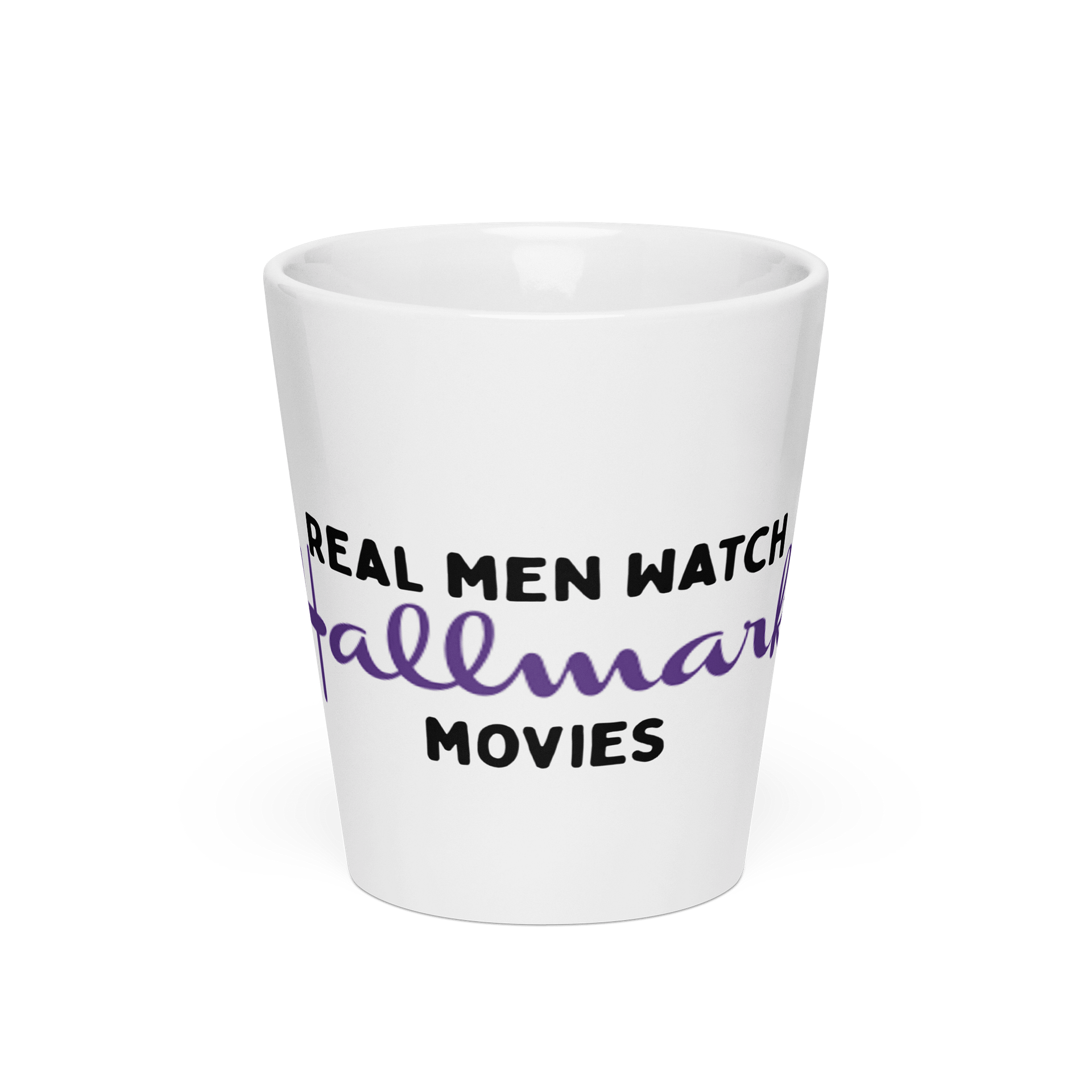 Real Men Watch Hallmark Movies Latte Mug product image (3)