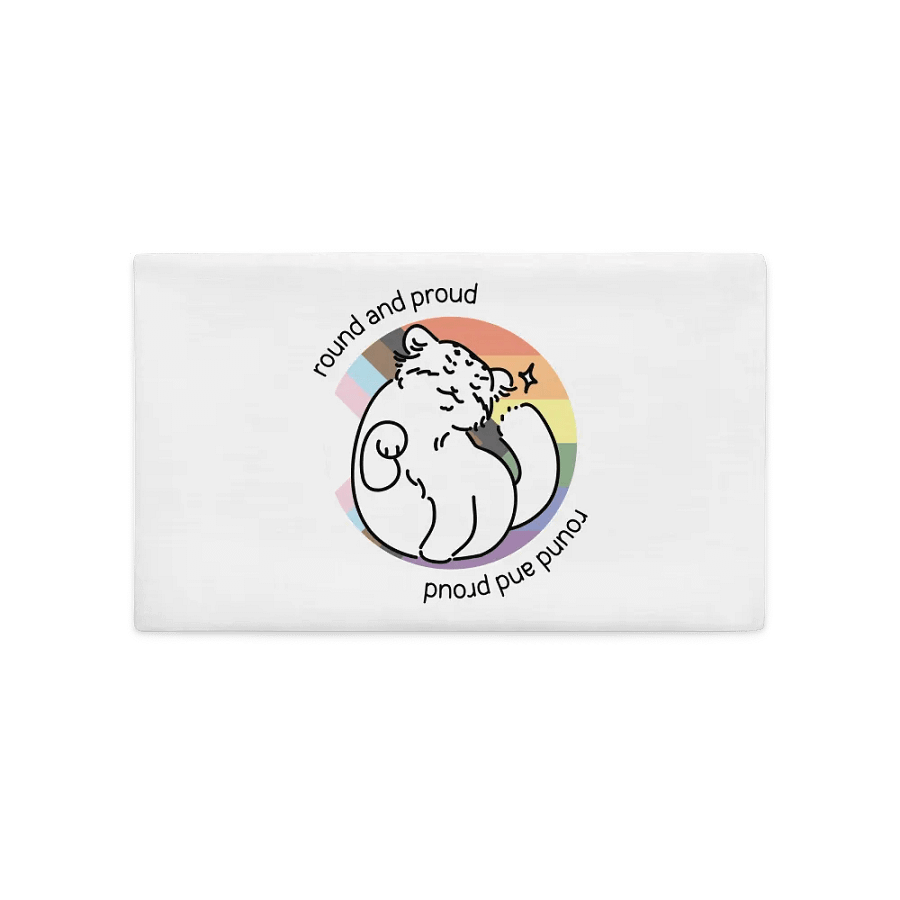 Round and Proud Manul Pride Pastels Version - Pillow Case product image (1)
