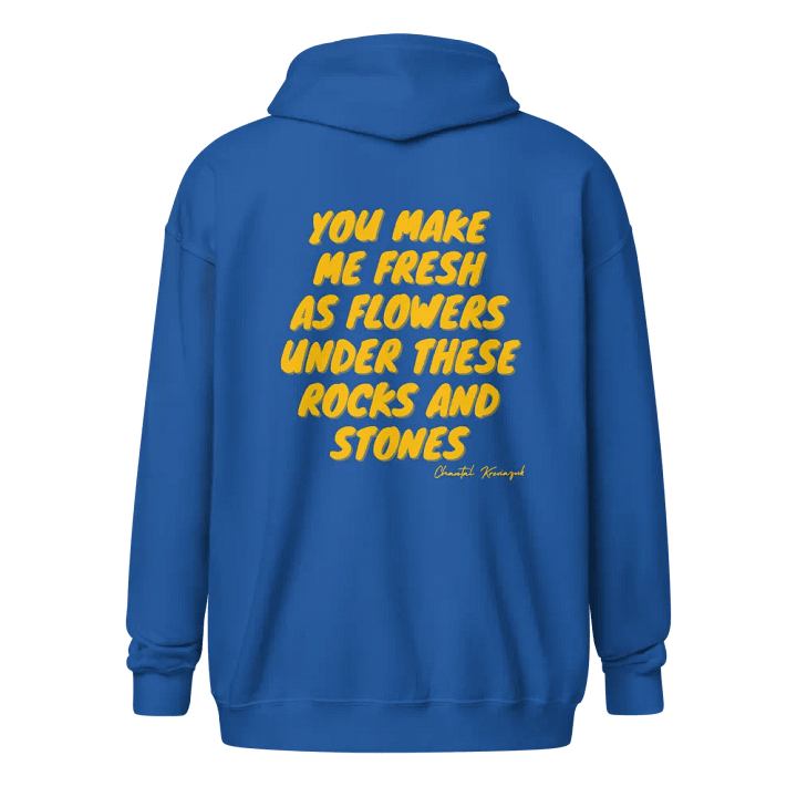 UNDER THESE ROCKS AND STONES SUNFLOWER ZIP HOODIE product image (2)