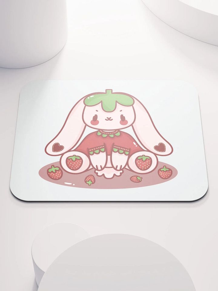 Strawberry Bunny Mouse Mat product image (2)
