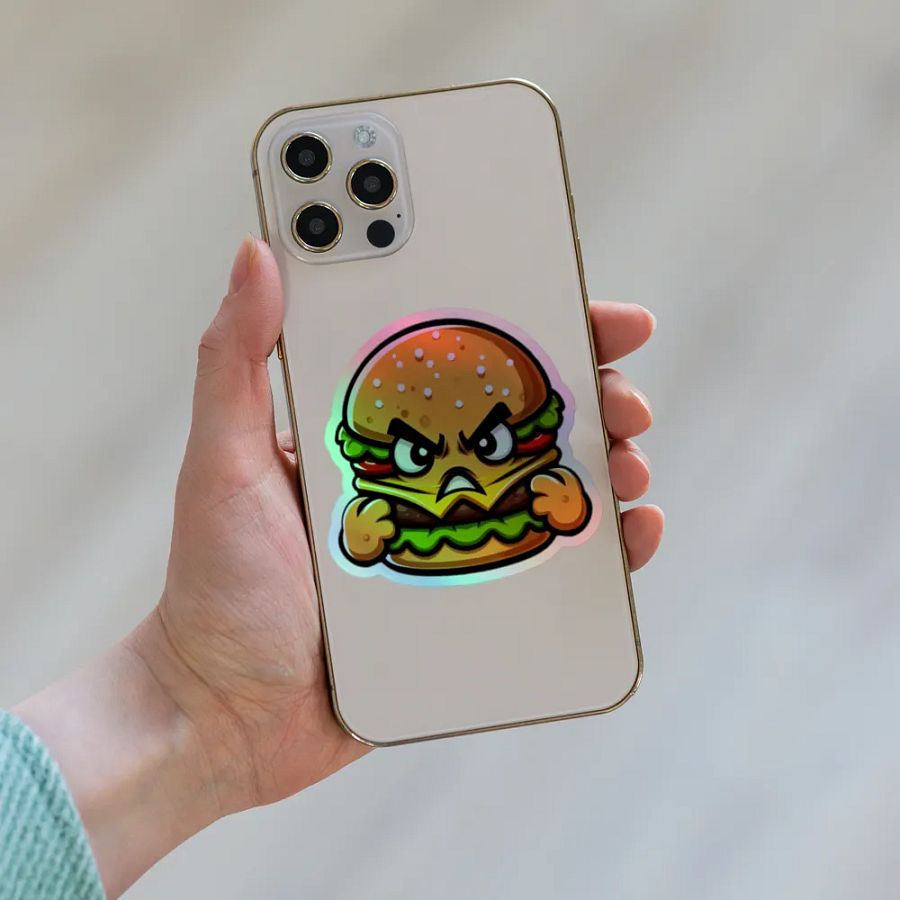 Angry Burger Holographic Sticker Sheet product image (8)