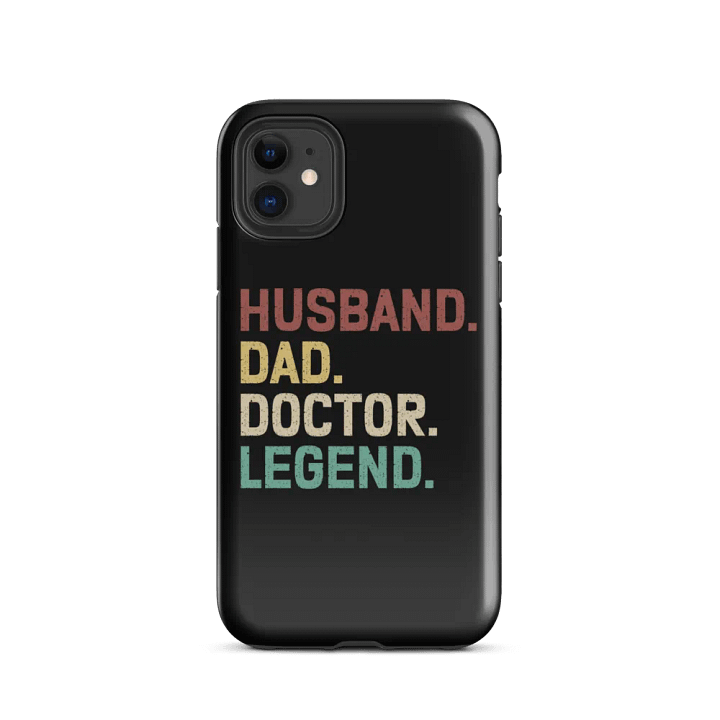 "Husband-Dad-Doctor-Legend" tough case for iPhone® product image (1)
