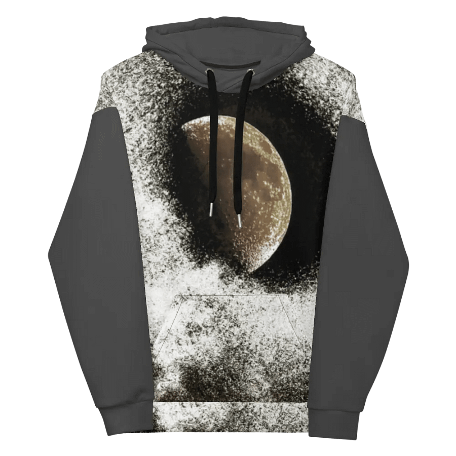 Darker Disintegrating Moon Unisex Pull Over Hoodie product image (12)