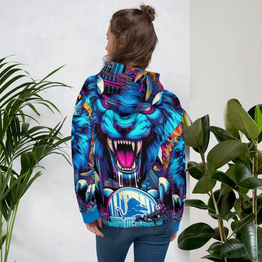 Roaring City Lion Unisex Hoodie product image (8)