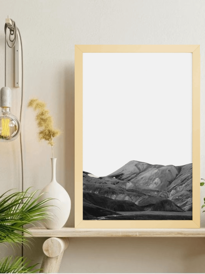 Monochrome Mountain Majesty Poster