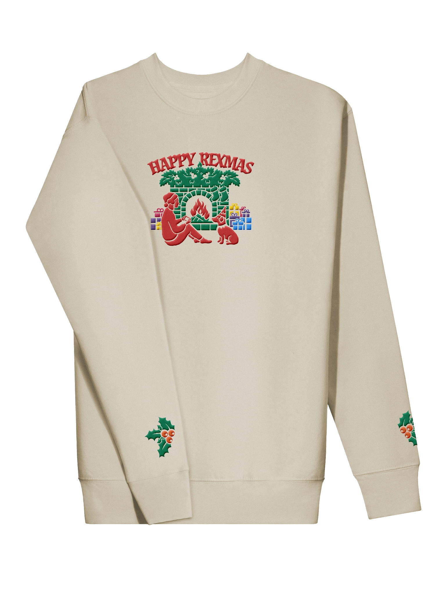 Happy ReXmas - Embroidered Christmas Jumper product image (4)