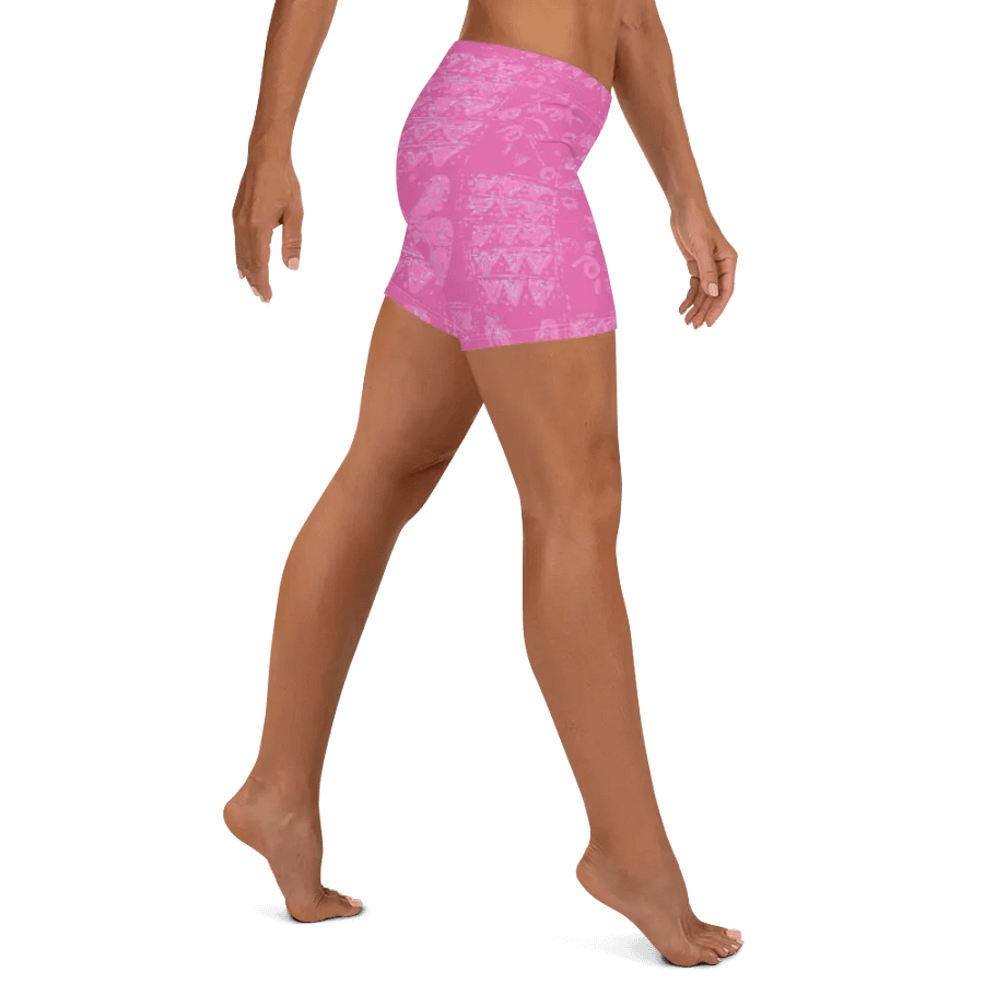 Pink and Light Blue Unity Print Shorts product image (6)