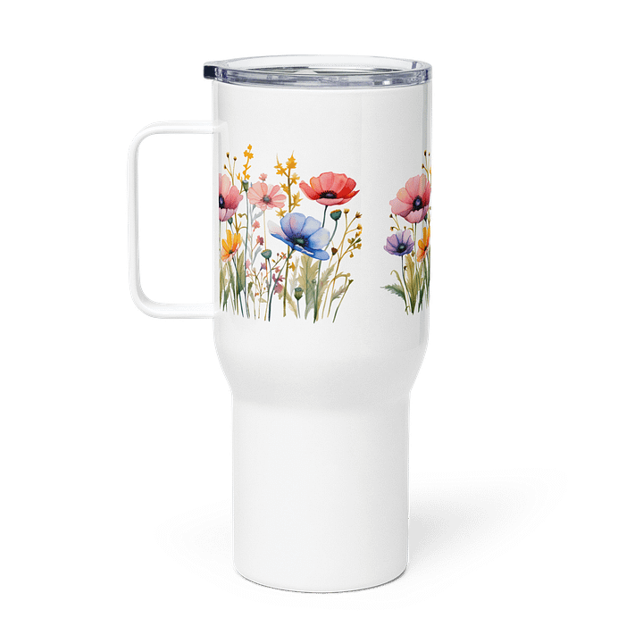 Floral Watercolor Travel Mug product image (1)