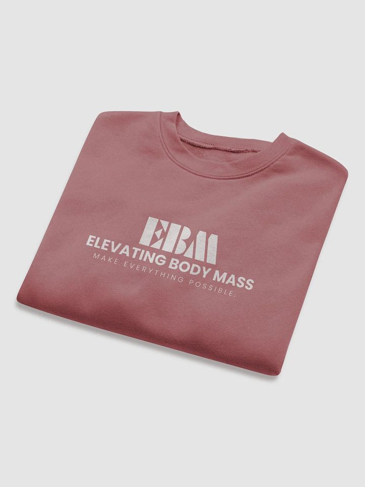 EBM Women's Fleece Crop Sweatshirt (White Logo) product image (26)