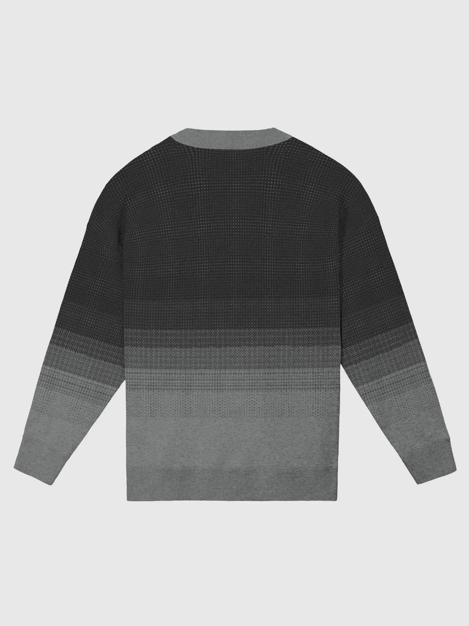 Striped Scarf Cat Knitted Crewneck Sweater Relaxed Fit product image (7)