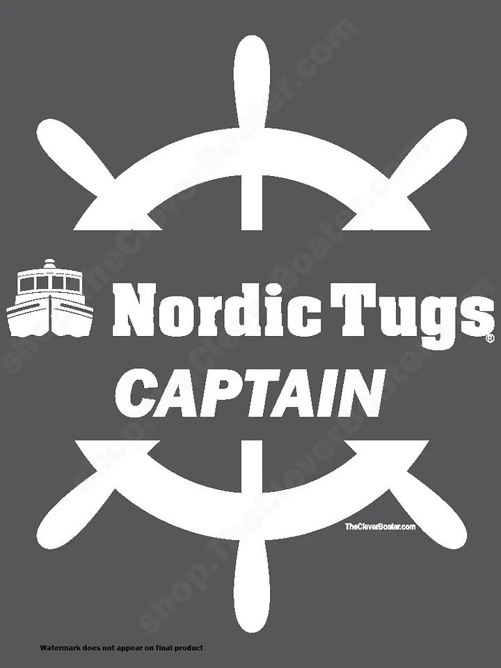 Nordic Tug Captain - T-Shirt - Dark Shirt w/White Logo product image (2)