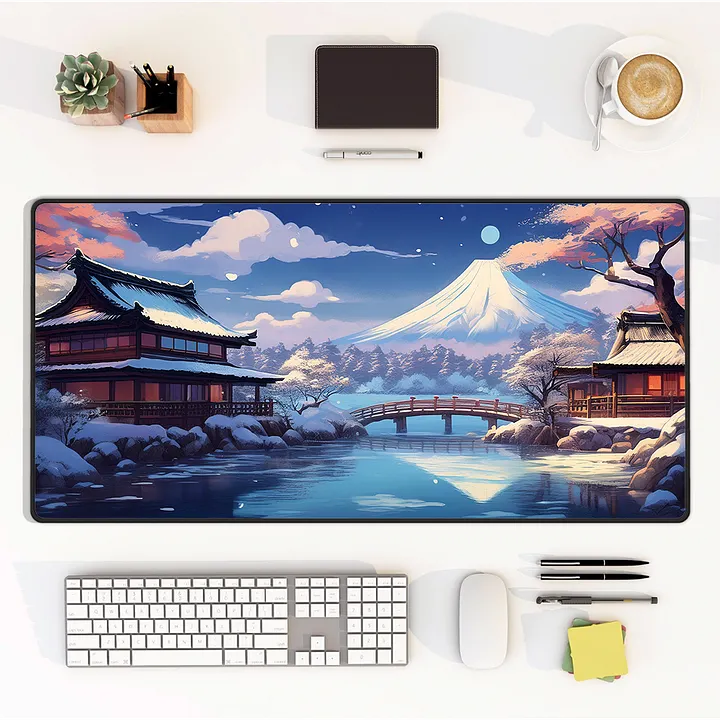 Tranquil Winter Large Desk Mat (15.5 x 31.5) product image (1)