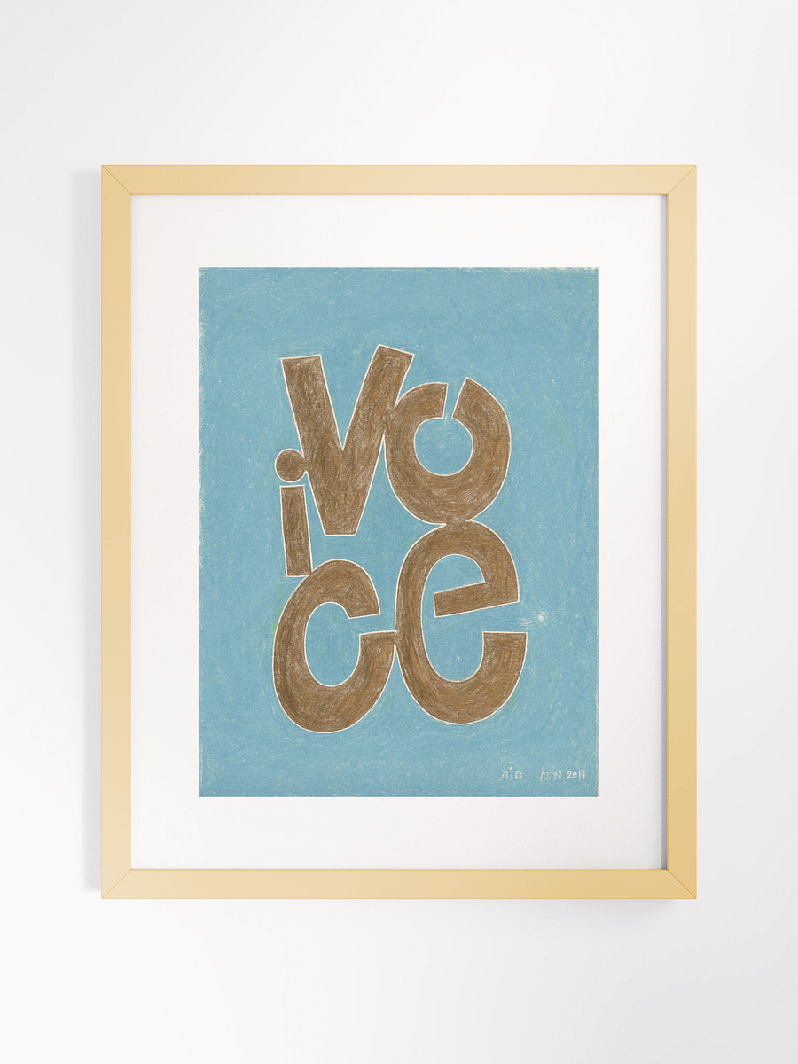 Voice 10.21.19 print framed product image (1)