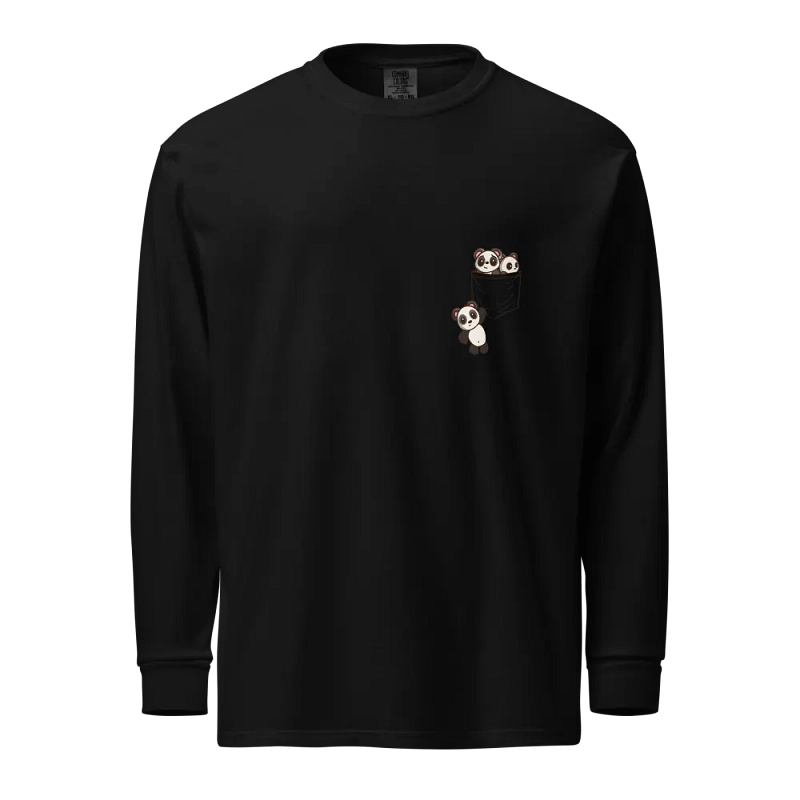 Pocket Of Pandas Heavyweight Long Sleeve