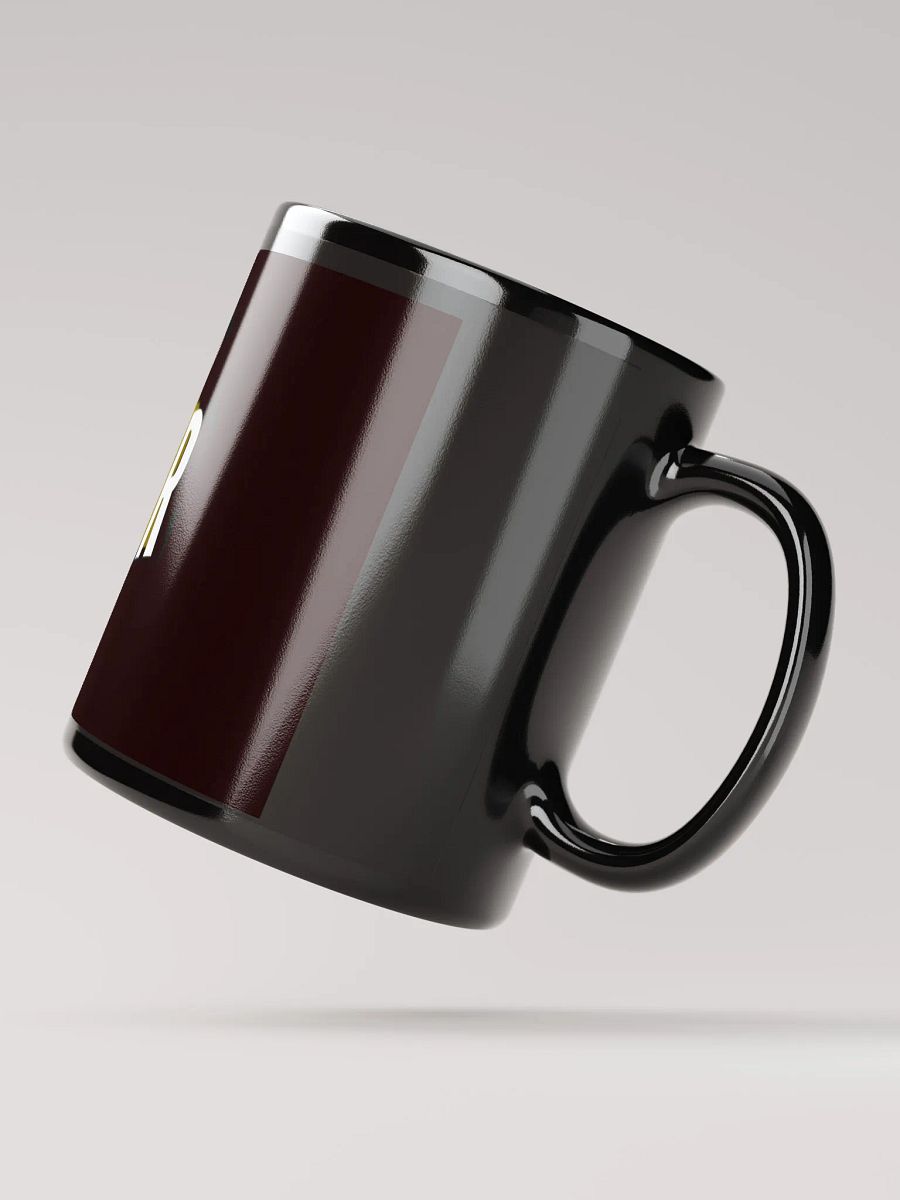 Black Glossy Conqueror's Calligraphy Mug product image (3)