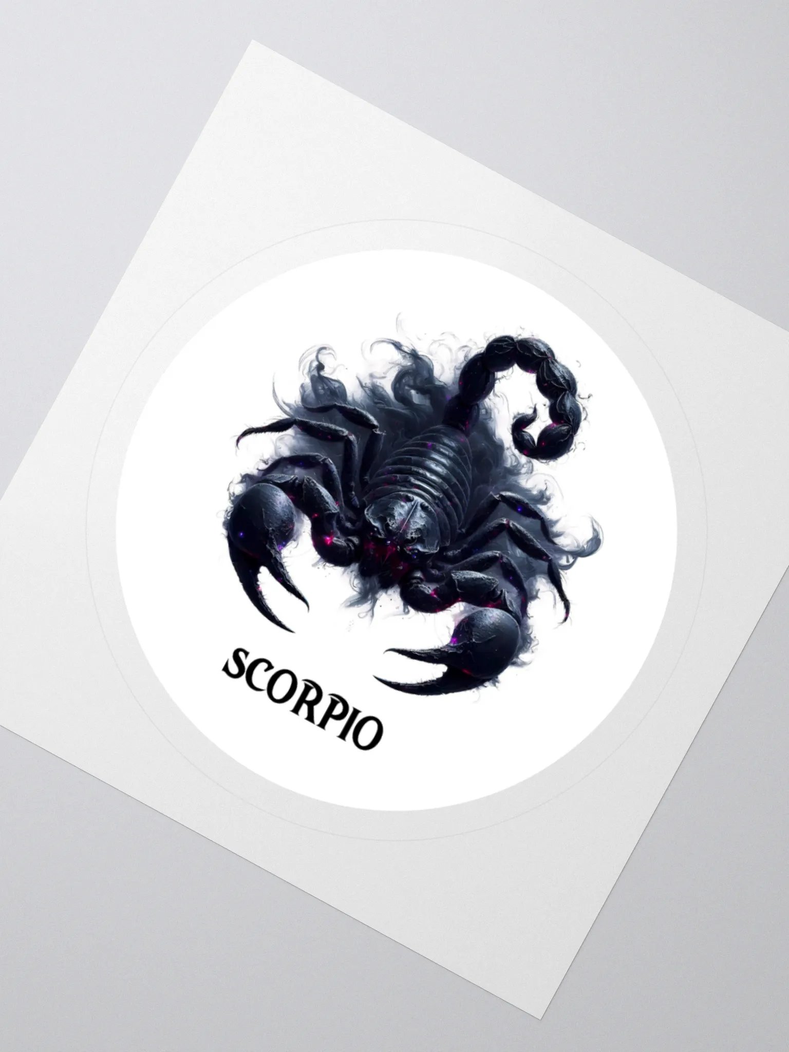 Mythical Scorpio Zodiac Round Sticker product image (4)