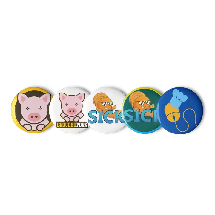 Grouchoporx Related Pin Badge Set product image (1)