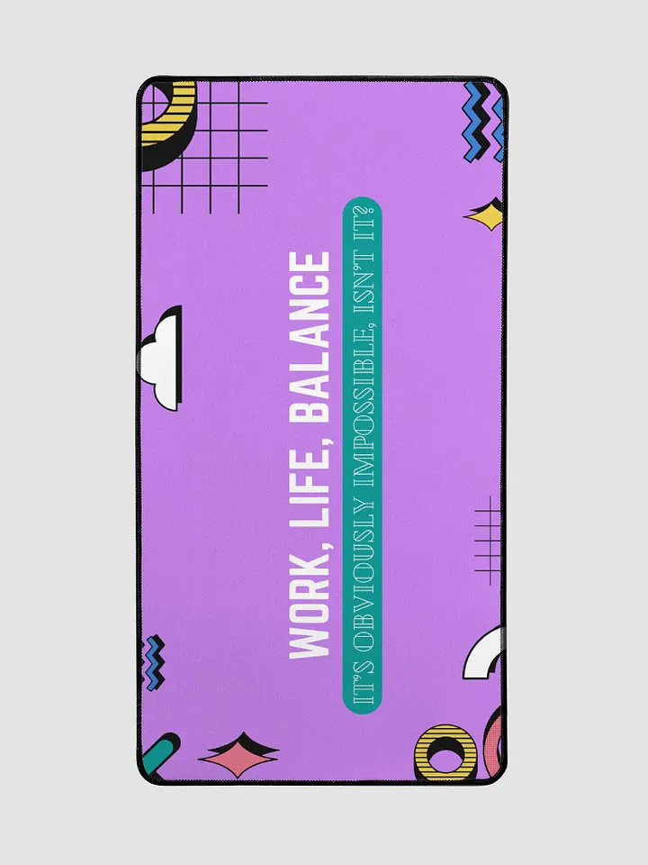 Work, Life, Balance Purple Desk mat product image (2)