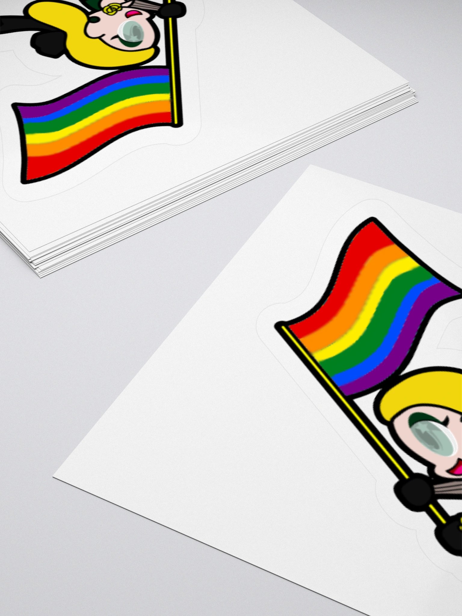 Miss Will-o-Witch Pride 25 Flag Sticker product image (8)