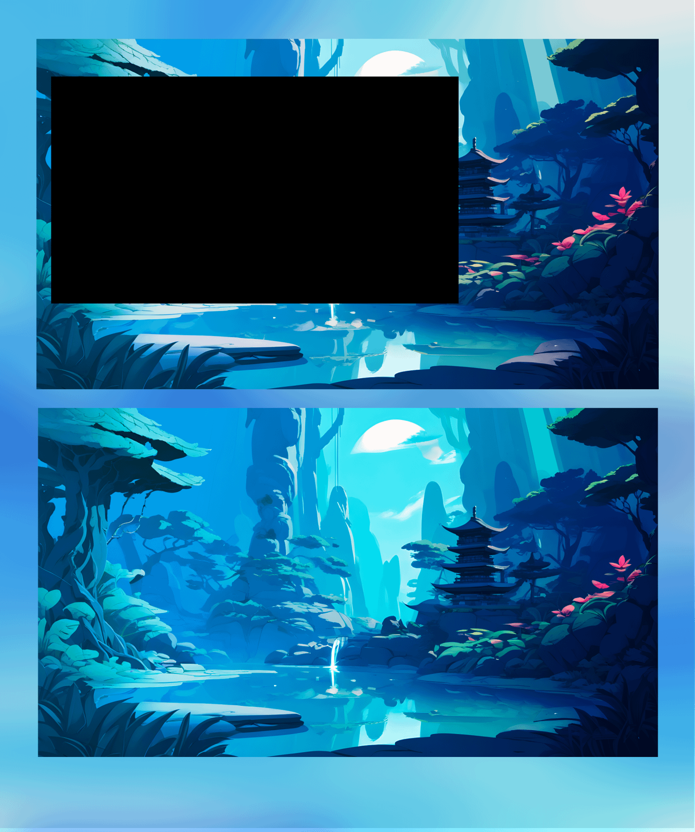 FREE Cyber Stream Overlay Animated, Blue Overlay Animated, Stream Overlay Animated product image (4)