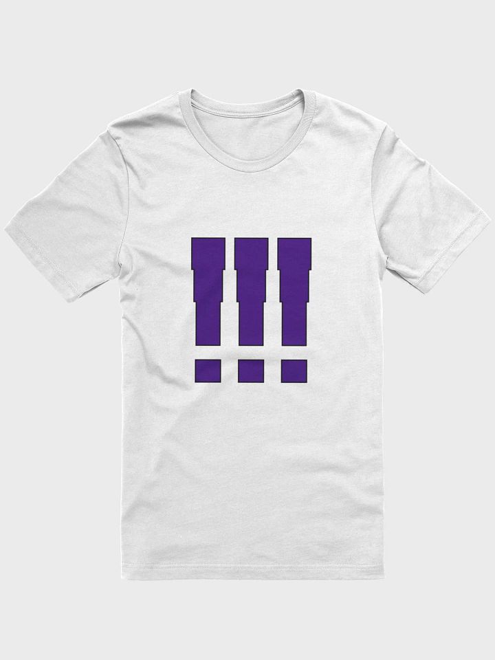 !!! | White/Purple T-Shirt product image (1)