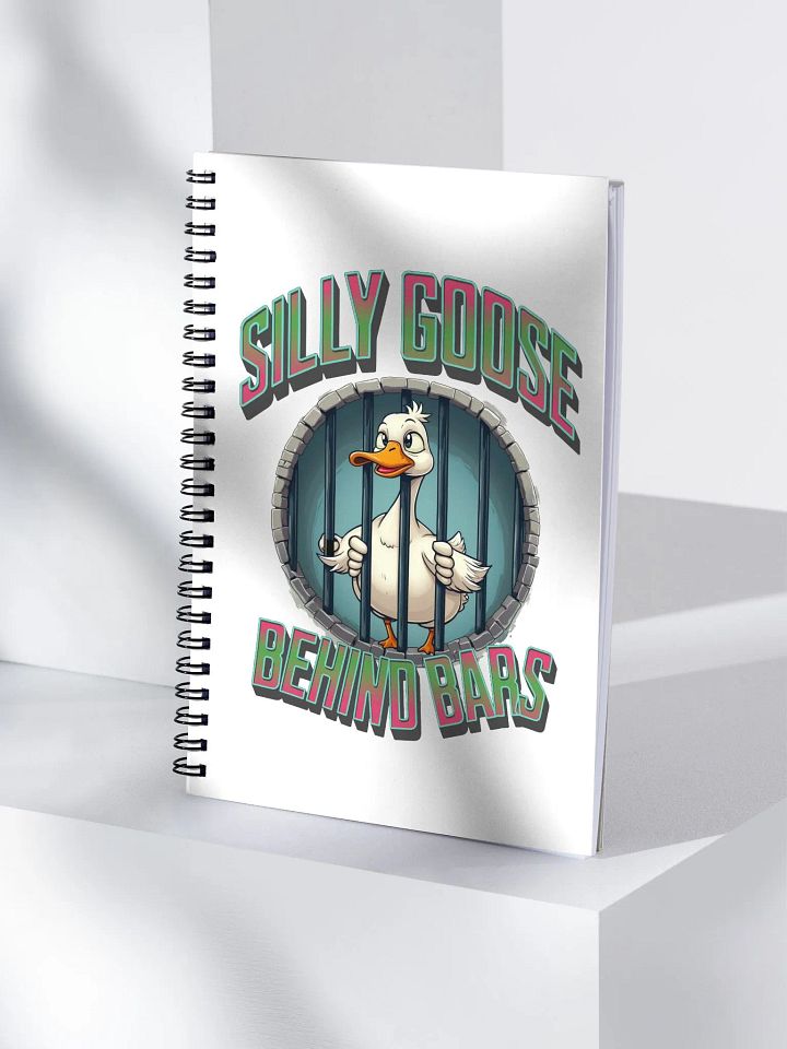 Silly Goose Behind Bars Spiral Notebook product image (1)