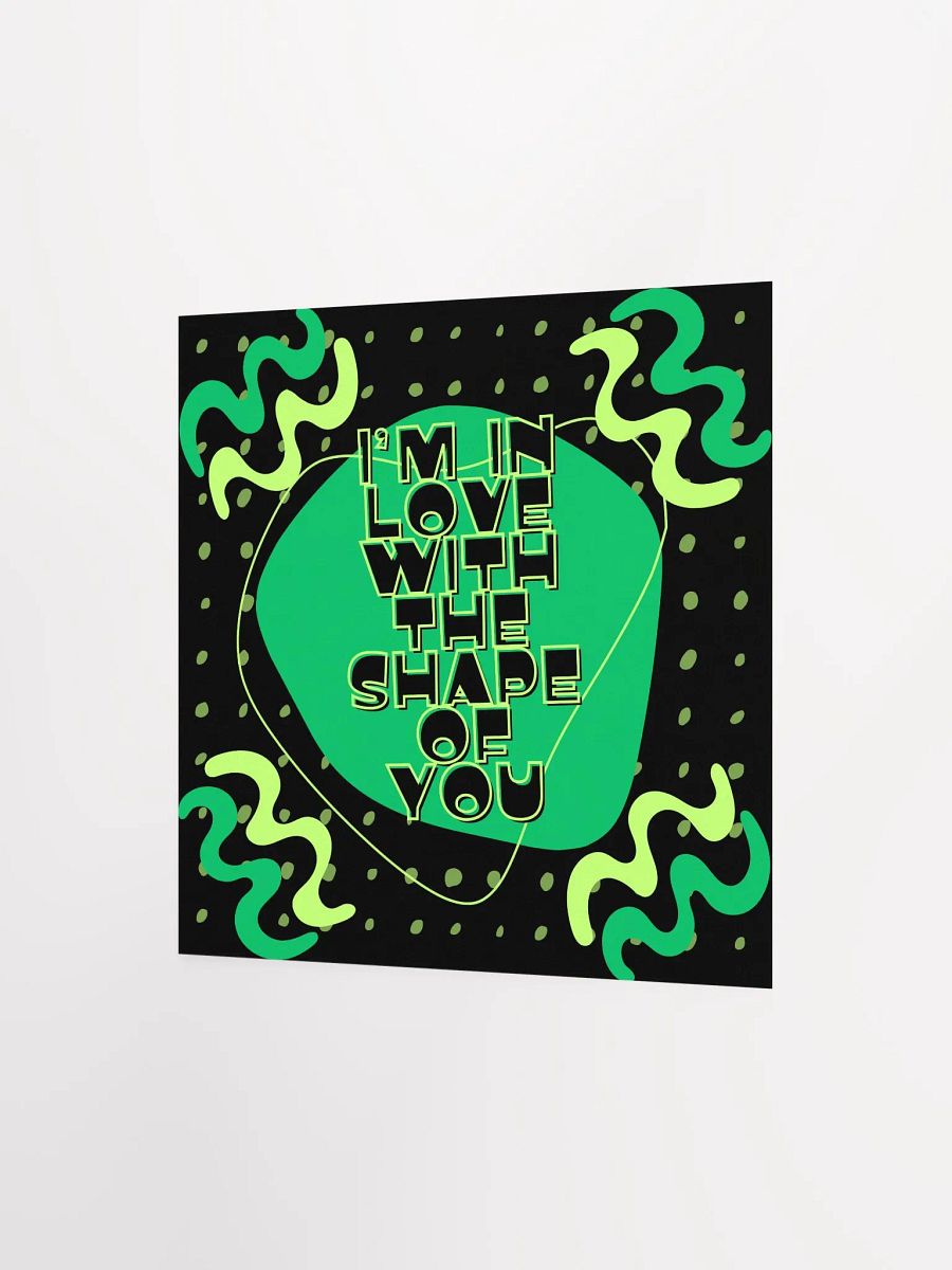 Shape of You Green Abstract Poster product image (8)