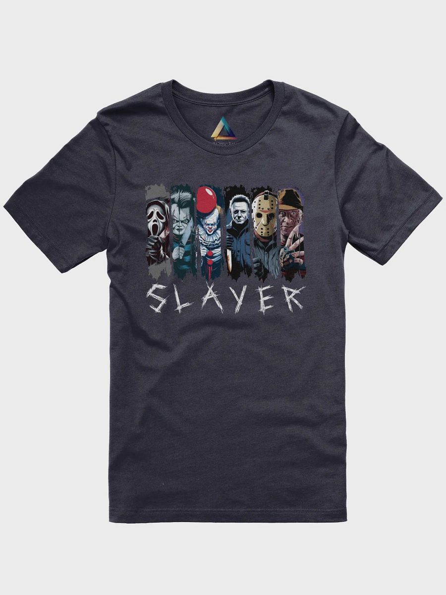 "Slayer of Nightmares" Halloween Horror Icons T-Shirt – Chucky, Freddy, Jason & More product image (1)