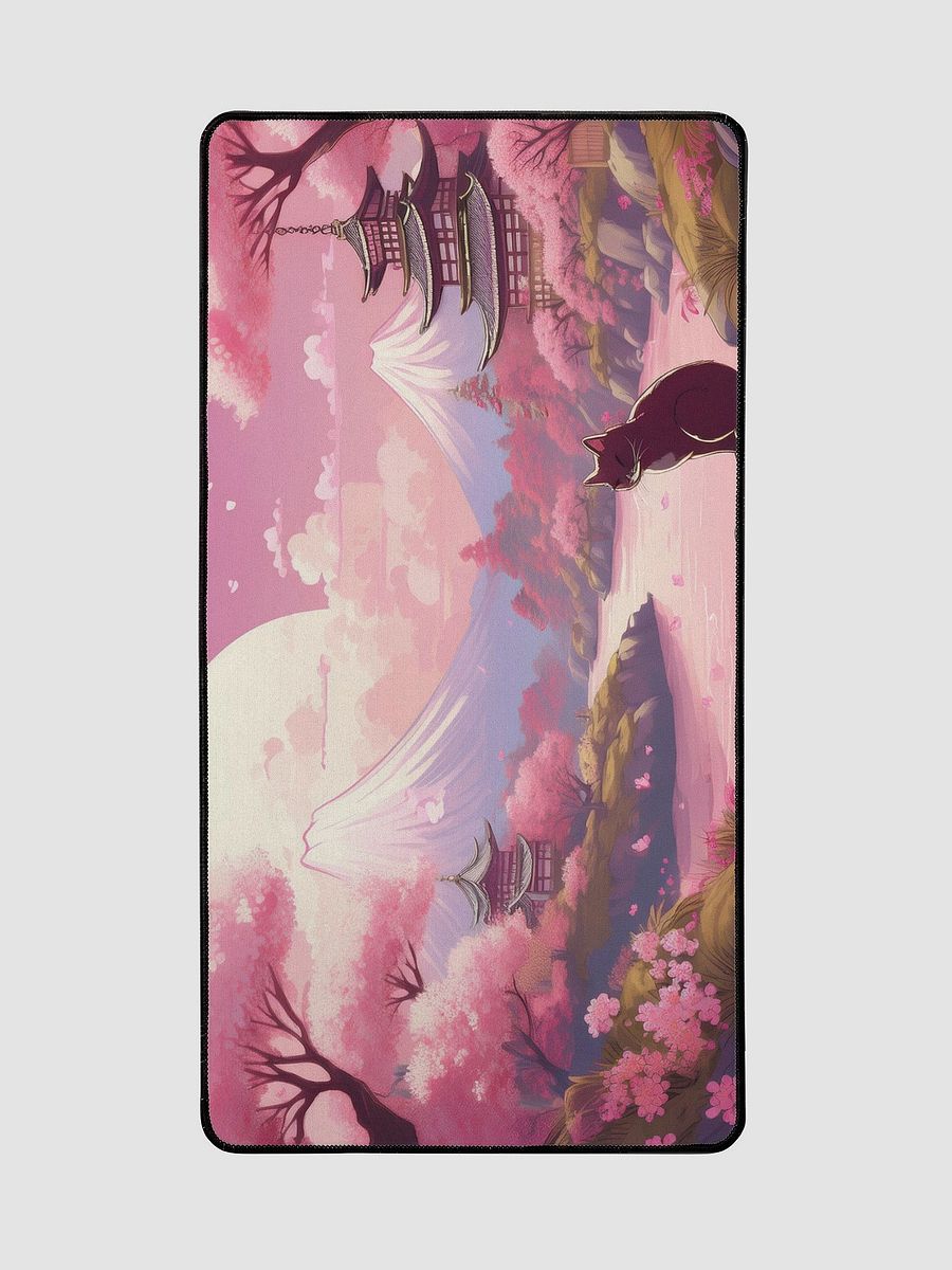 Whiskered Blossoms Large Desk Mat (15.5 x 31.5) product image (4)