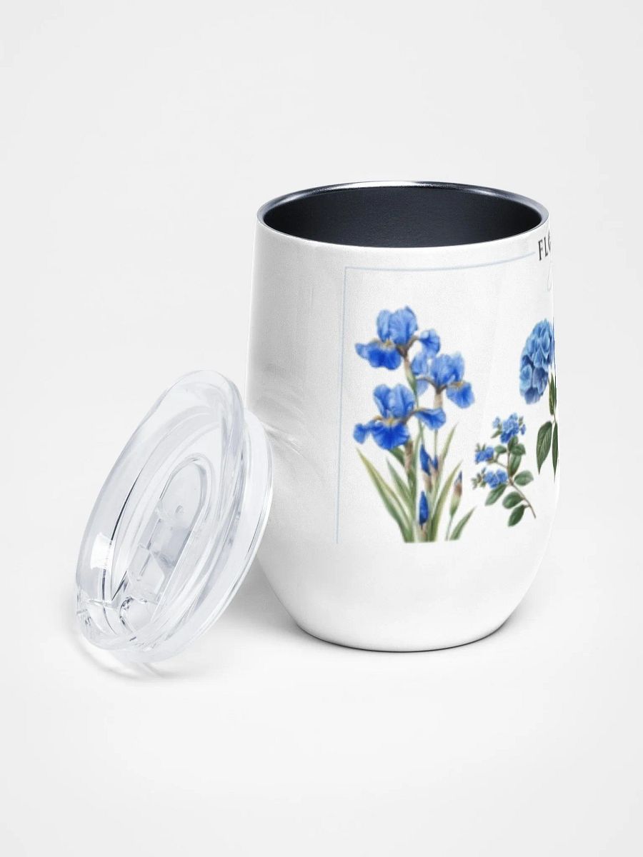 Blue Blooms Wine Tumbler product image (1)