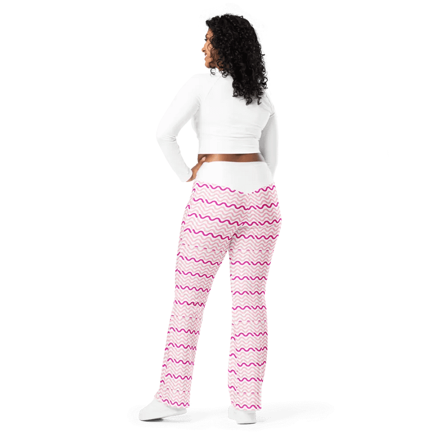 Pink Pattern Flare Pants product image (3)